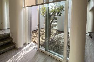 vetrata scorrevole in legno alluminio